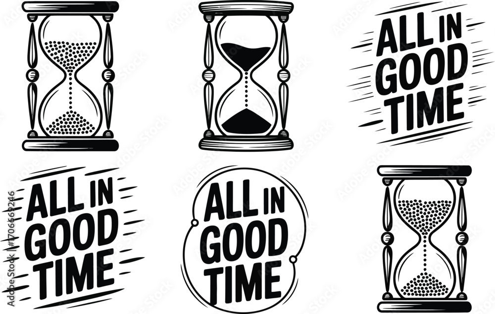 Vintage Hourglass and 
