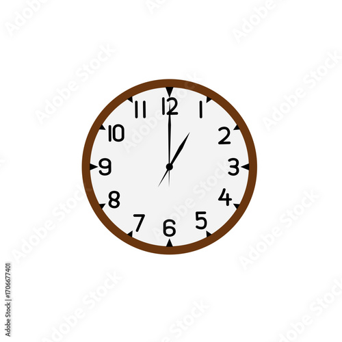 clock isolated on white background