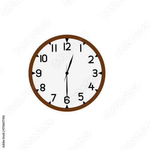 clock isolated on white