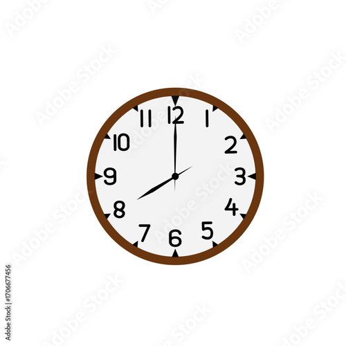 clock isolated on white background