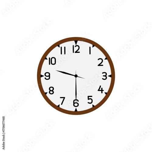 clock isolated on white