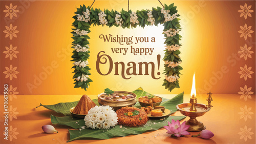 Wishing You a Very Happy Onam A Festive Celebration of Kerala's Harvest