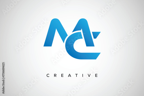 MC Creative Monogram Letter mark Logo – Modern Branding Design & Business Identity