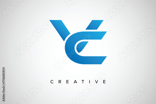 VC Creative Monogram Letter mark Logo – Modern Branding Design & Business Identity