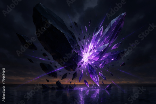 Obsidian Crystal Collision