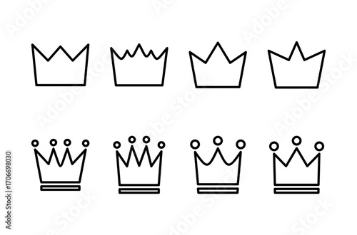 Crown icon logo design. crown sign and symbol