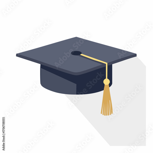 Illustration of a Graduation Cap: Depicting Academic Achievement and Scholarly Attainment