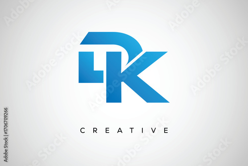 DK Creative Monogram Letter mark Logo – Modern Branding Design & Business Identity