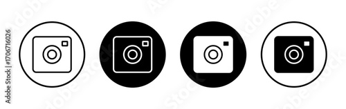 Camera icon symbol for apps and websites. photo camera sign and symbol. photography icon.