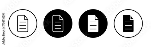 Document icon symbol for apps and websites. edit document. Paper sign and symbol. File Icon