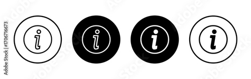 Information sign icon symbol for apps and websites. about us sign and symbol. question mark icon