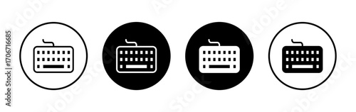 Keyboard icon symbol for apps and websites. keyboard sign and symbol