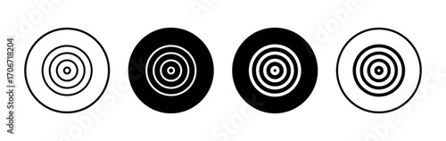 Target icon symbol for apps and websites. goal icon vector. target marketing sign and symbol