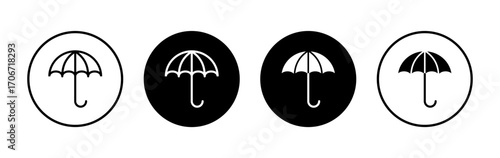 Umbrella icon symbol for apps and websites. umbrella sign and symbol