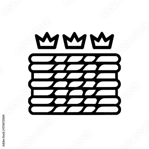 Royal cake with crown toppers dessert bakery confectionery sweet treat celebration pastry shop delicious cake