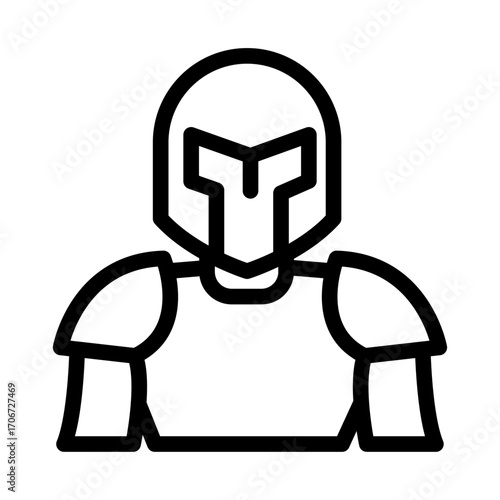 Armor Line Icon of Tabletop RPGs Icon Set