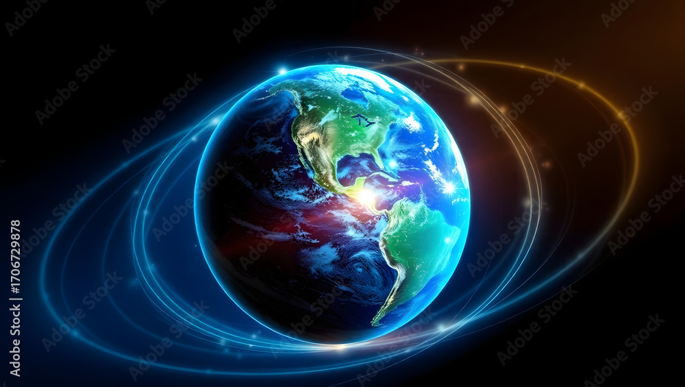 Obraz premium Earth Energy Concept