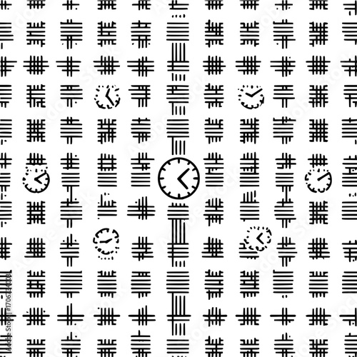 Abstract time pattern background design with clock elements for creative projects and presentations use case