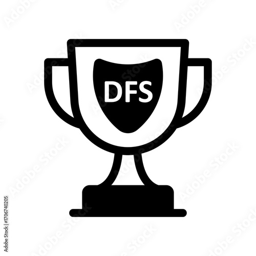 DFS Trophy Line Icon of Fantasy Sports Icon Set