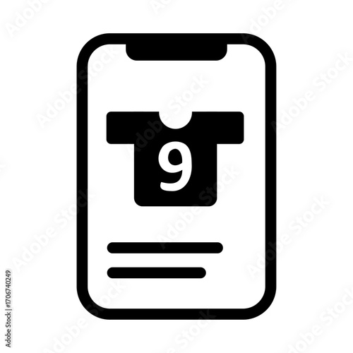 Fantasy Team App Line Icon of Fantasy Sports Icon Set