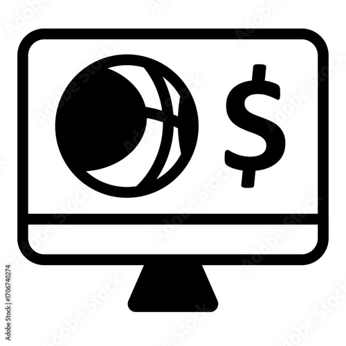 Online Sportsbook Line Icon of Sports Betting Icon Set