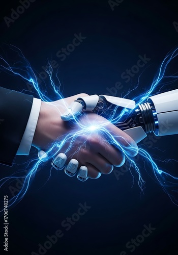 Human robot handshake electric energy artificial intelligence