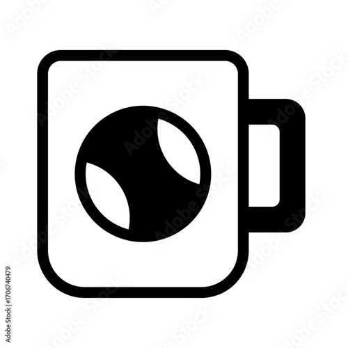 Team Mug Line Icon of Sports Merchandising Icon Set