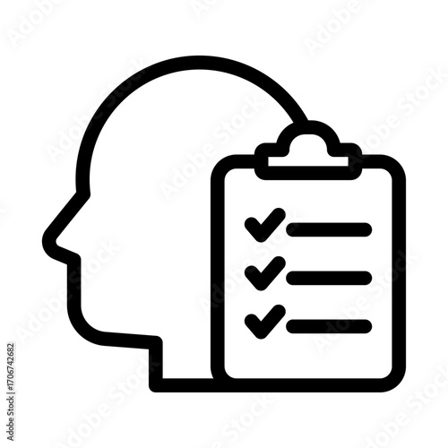 Diet Planning Line Icon of Nutrition for Athletes Icon Set