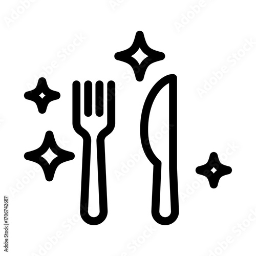 Clean Eating Line Icon of Nutrition for Athletes Icon Set