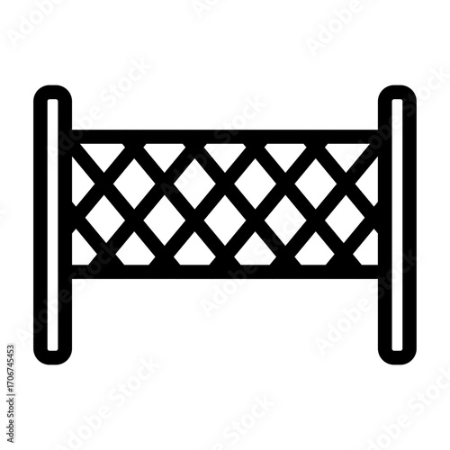 Net Line Icon of Racquet Sports Icon Set