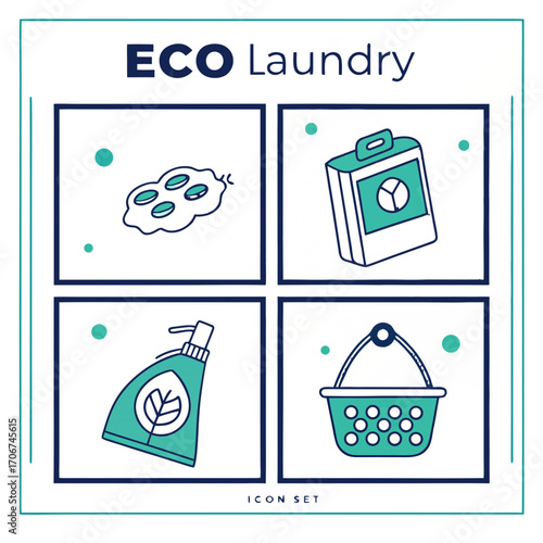 A set of eco-friendly laundry 