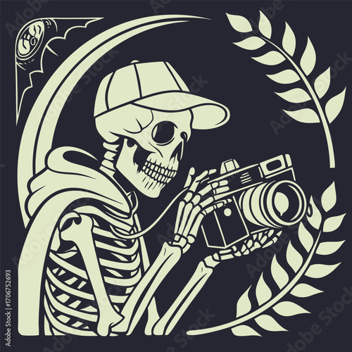 Horror Film Festival with a Skeleton Camera