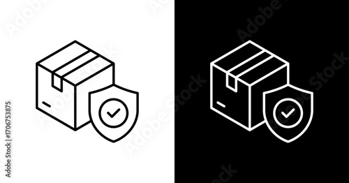 Guarantee White Icon Set Design