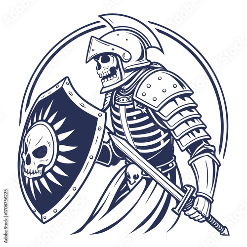 Skeleton Knight in Armor