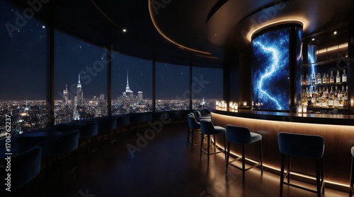 exclusive rooftop bar offering stunning panoramic city views and sophisticated nightlife experience | nightlife, cityscape, luxury, travel, entertainment theme