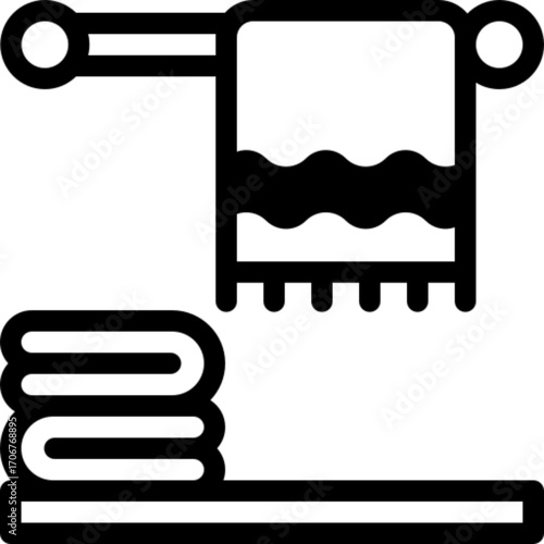 Bath Towel Icon