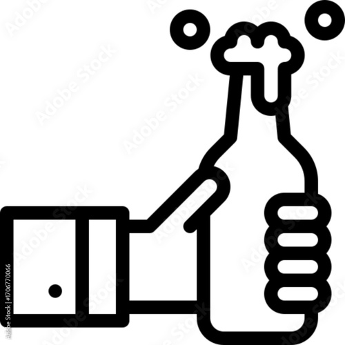 Beer Bottle Glass Icon