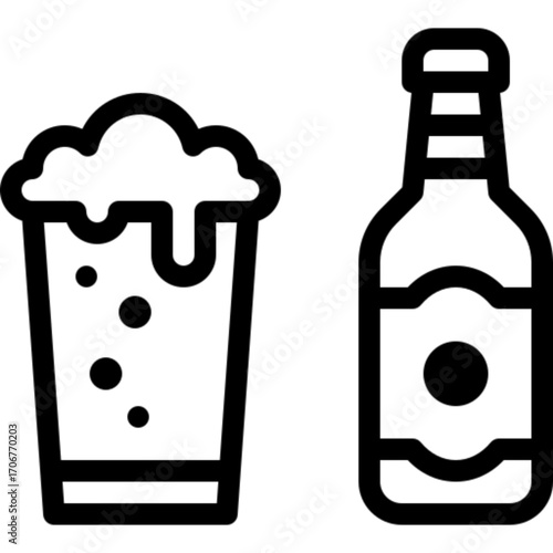 Beer Bottle Brewery Icon