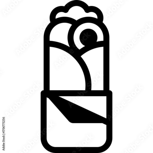 Burrito Mexican Icon