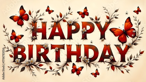 happy birthday wishing background 