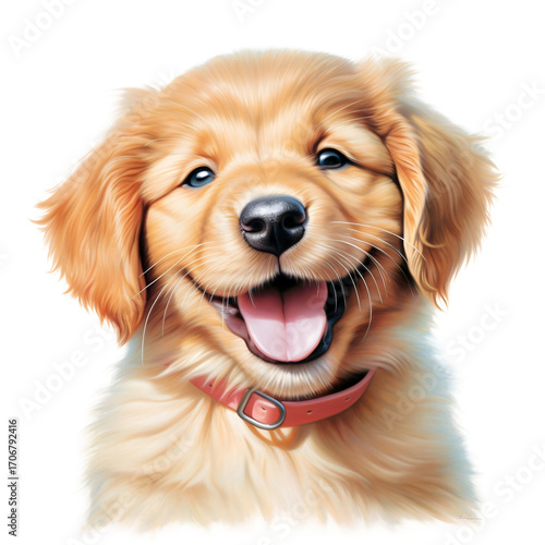Happy Golden Retriever Puppy