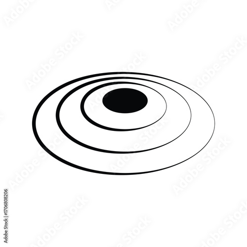 frisbee logo icon illustration flat