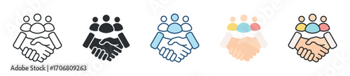 Customer Engagement Icon Set Multiple Style Collection