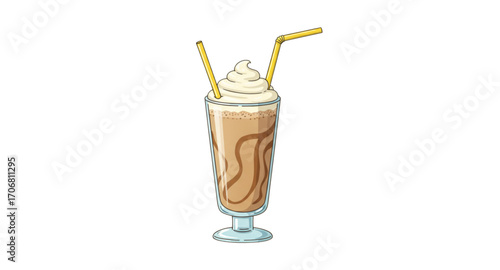 Cold iced cappuccino