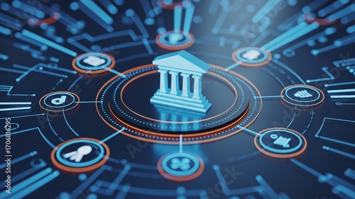 Digital banking system connects institutions and services seamlessly