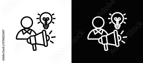 Pitch Icon In Black And White Filled Style