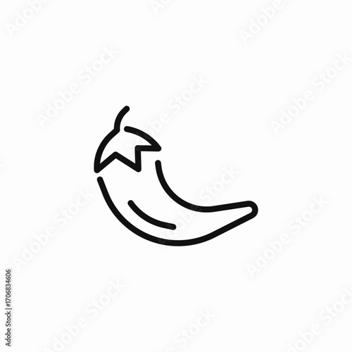 a spicy chili pepper icon sign vector