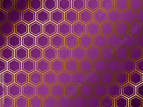 亀甲文様、m13紫