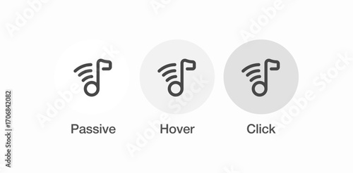 musical note vibrating icon sign vector