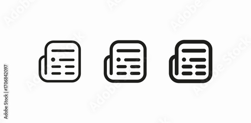 newspaper document article icon sign vector